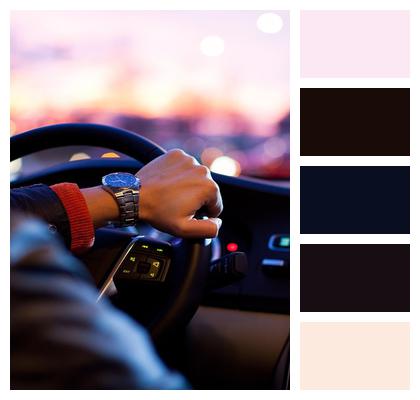 Watch Fashion Steering Wheel Image